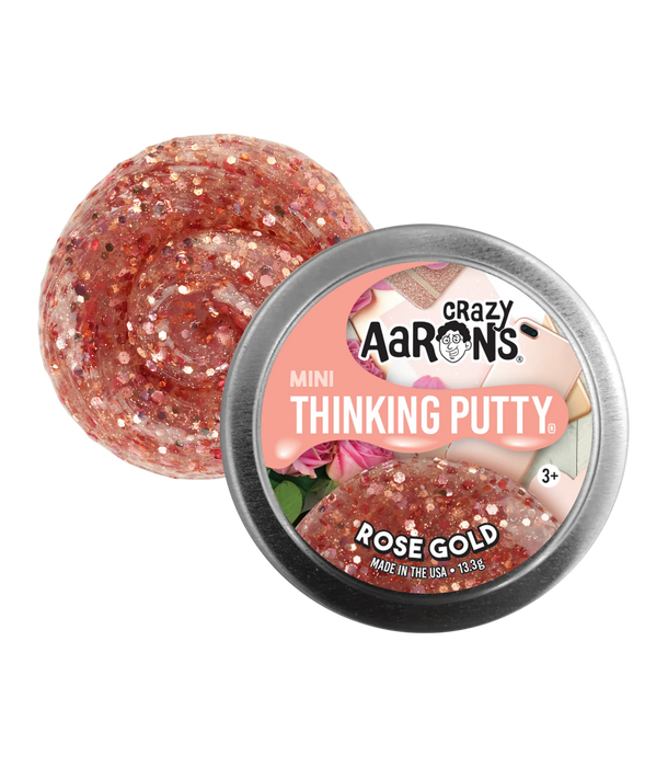 Crazy Aaron's Thinking Putty Mini | Rose Gold