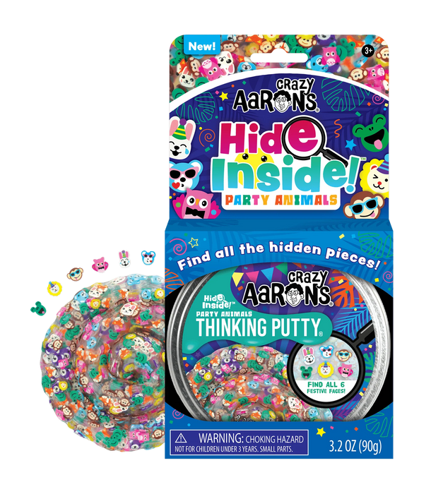 Crazy Aaron's Thinking Putty 4" Tin | Party Animals