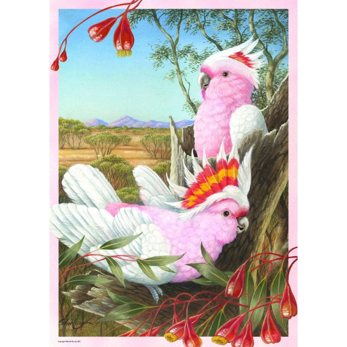 1000pc Puzzle | Shirley Barber | Major Mitchell's Cockatoos