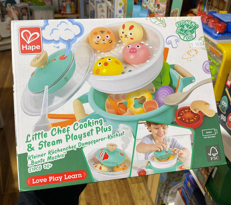 Hape | Little Chef Cooking & Steam Playset Plus