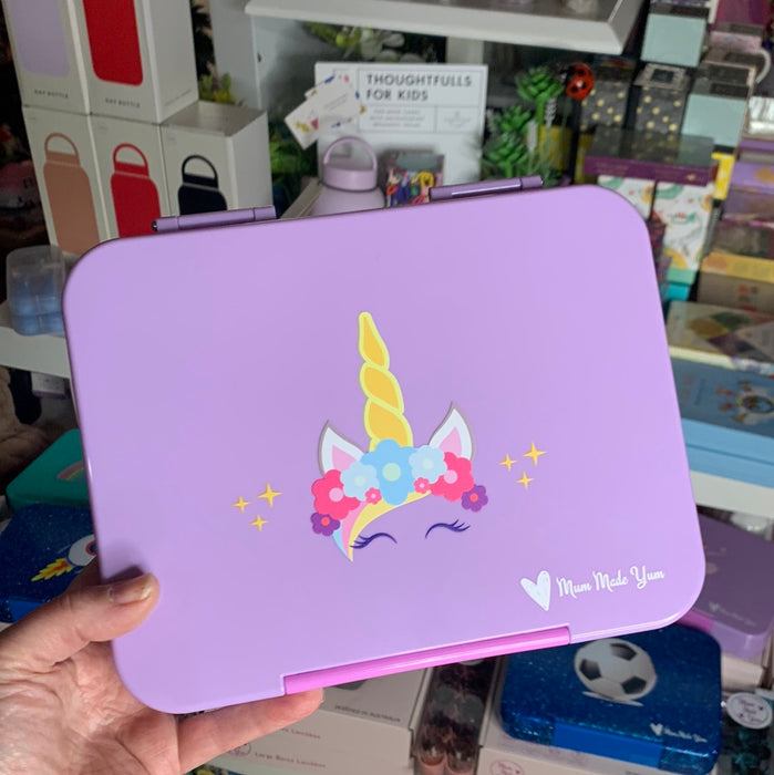 Bento Lunchbox (Large) - Violet Unicorn