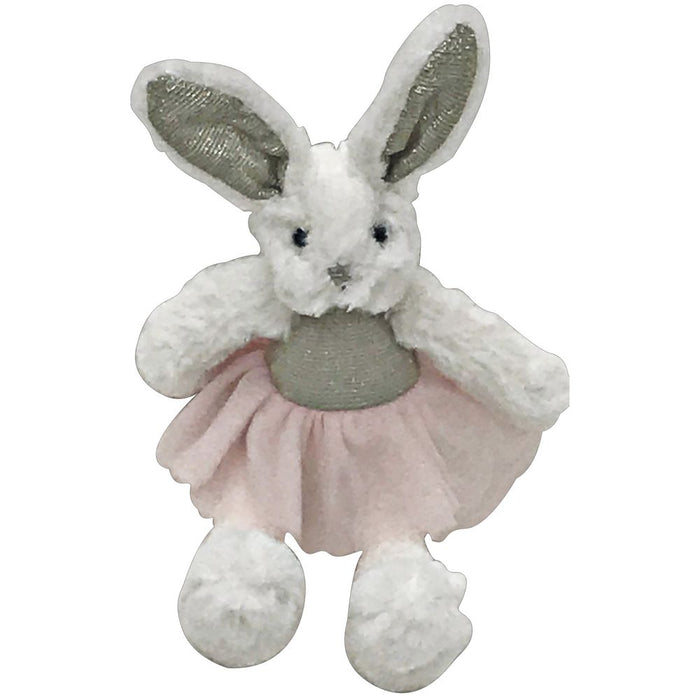 33cm Fluffy White Bunny