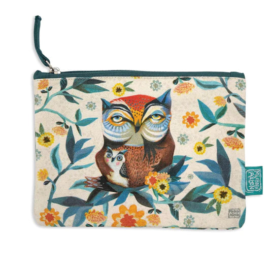 Allen Designs | Zip Pouch | Owl & Owlet