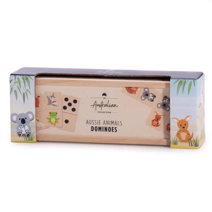 Aussie Animals Wooden Dominoes