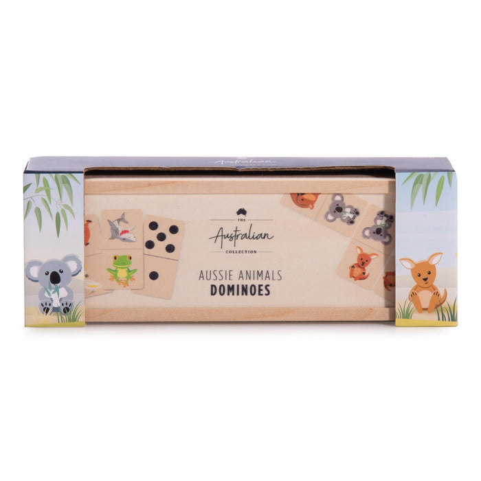 Aussie Animals Wooden Dominoes