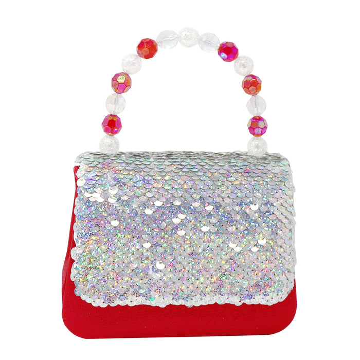 Pink Poppy | Handbag / Shoulder Bag | Festive Sequin Reversible