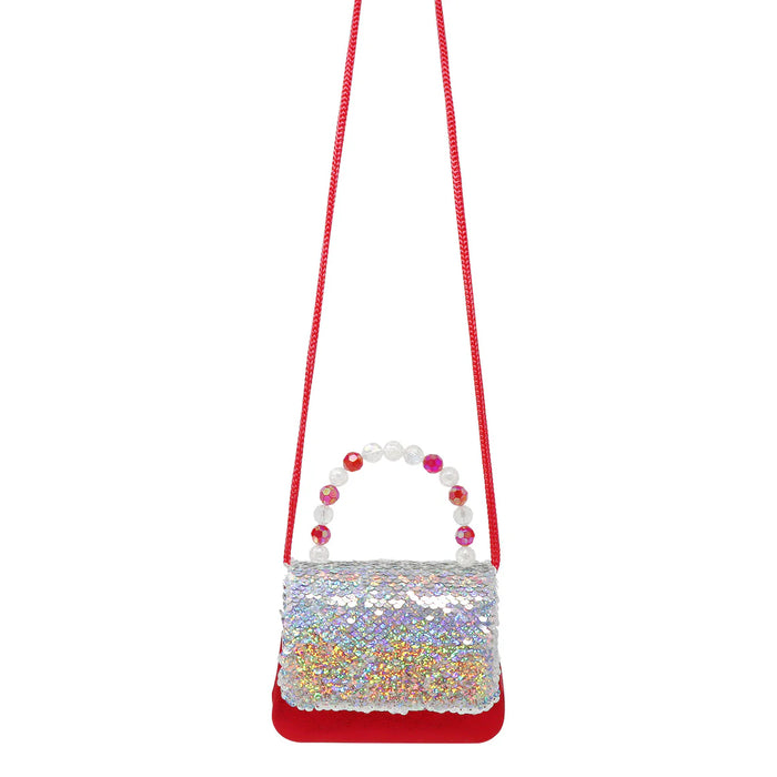 Pink Poppy | Handbag / Shoulder Bag | Festive Sequin Reversible