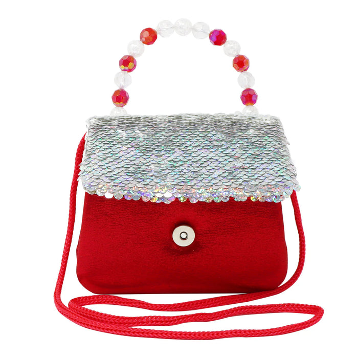 Pink Poppy | Handbag / Shoulder Bag | Festive Sequin Reversible