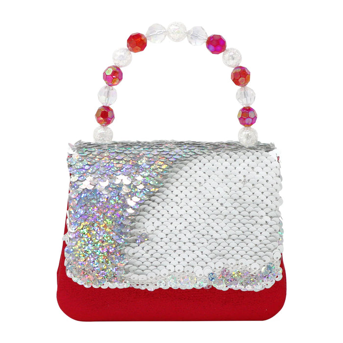 Pink Poppy | Handbag / Shoulder Bag | Festive Sequin Reversible