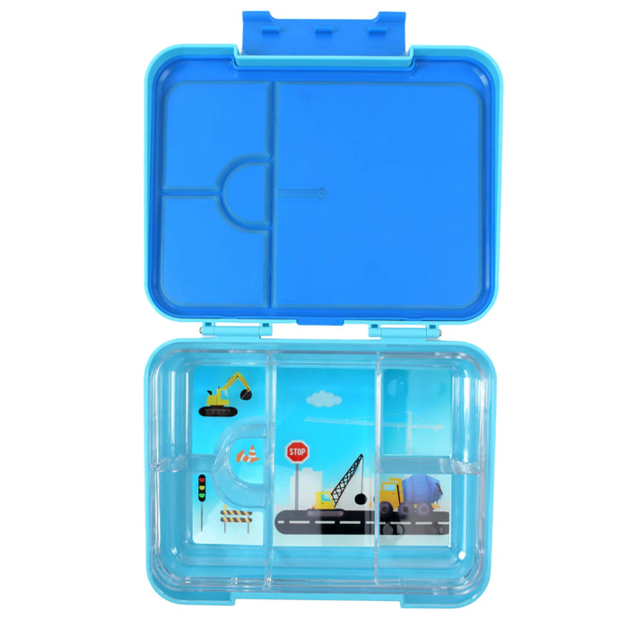 Bento Lunchbox (Large) - Light Blue Construction