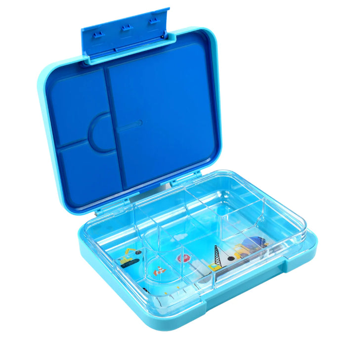 Bento Lunchbox (Large) - Light Blue Construction