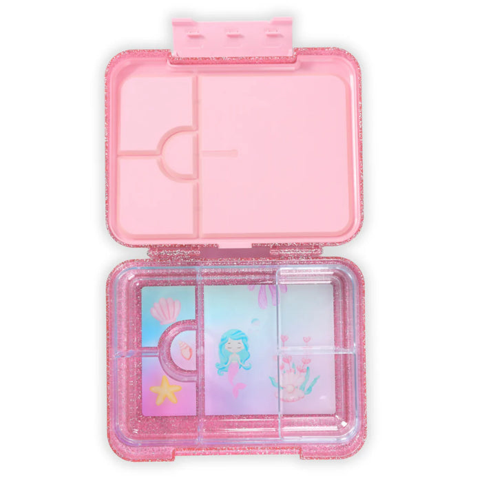 Bento Lunchbox (Large) - Pink Glitter Mermaid