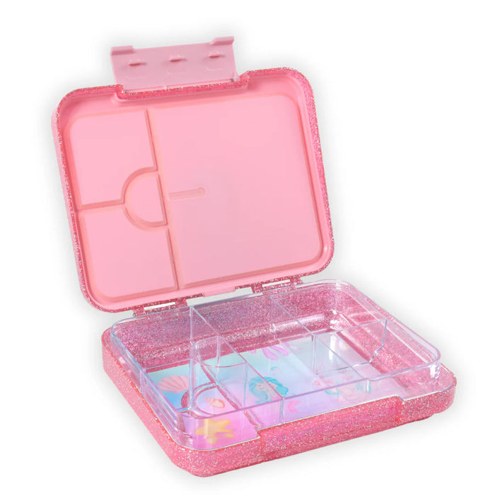 Bento Lunchbox (Large) - Pink Glitter Mermaid