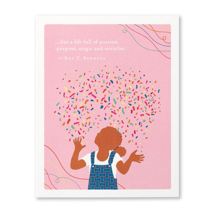 Birthday Card - Live a Life full of Passion