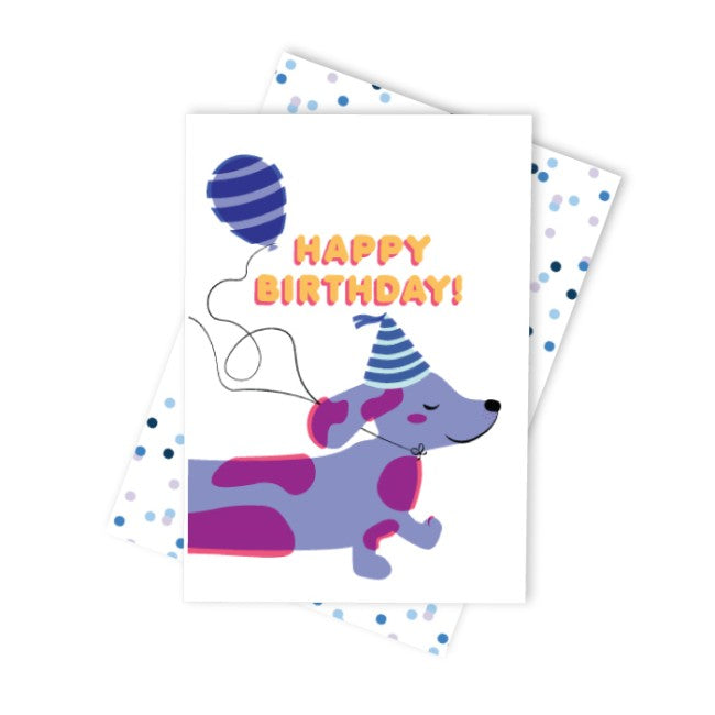 Birthday Card | Cheerful Dachshund