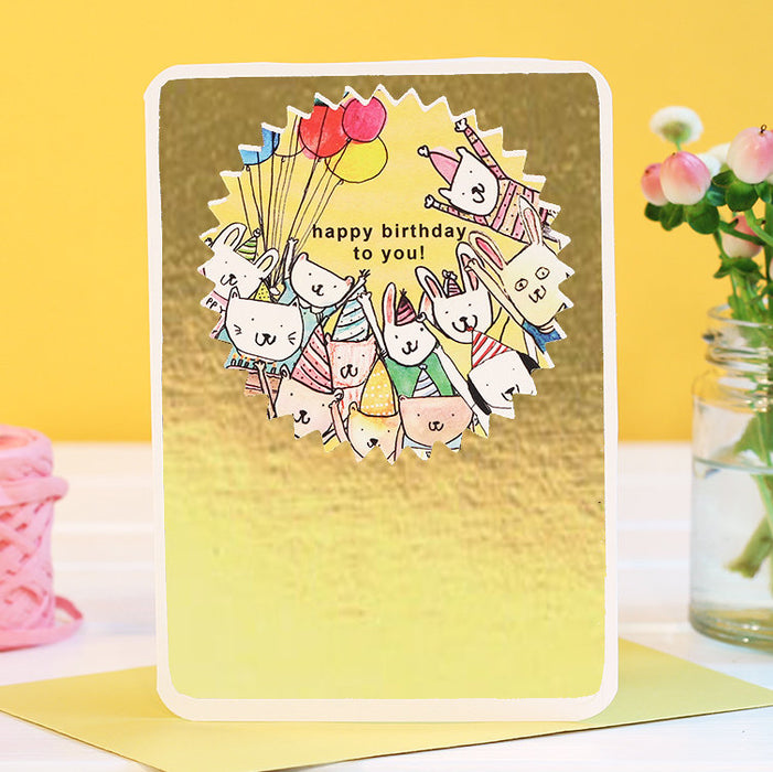 Birthday Card | Gold Birthday Party