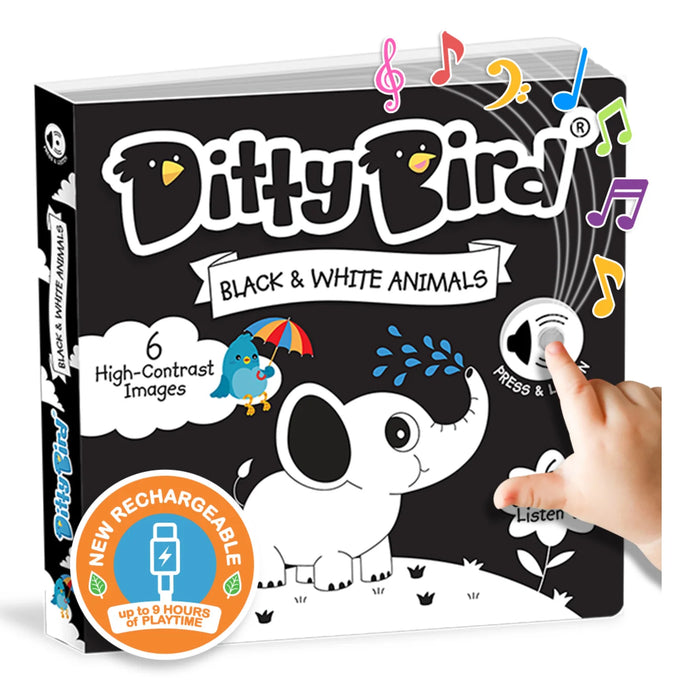 Book | Ditty Bird |  Black and White Animals Monochrome
