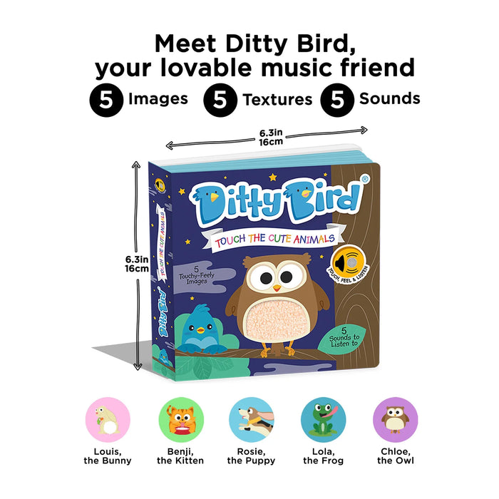 Book | Ditty Bird | Touch the Cute Animals