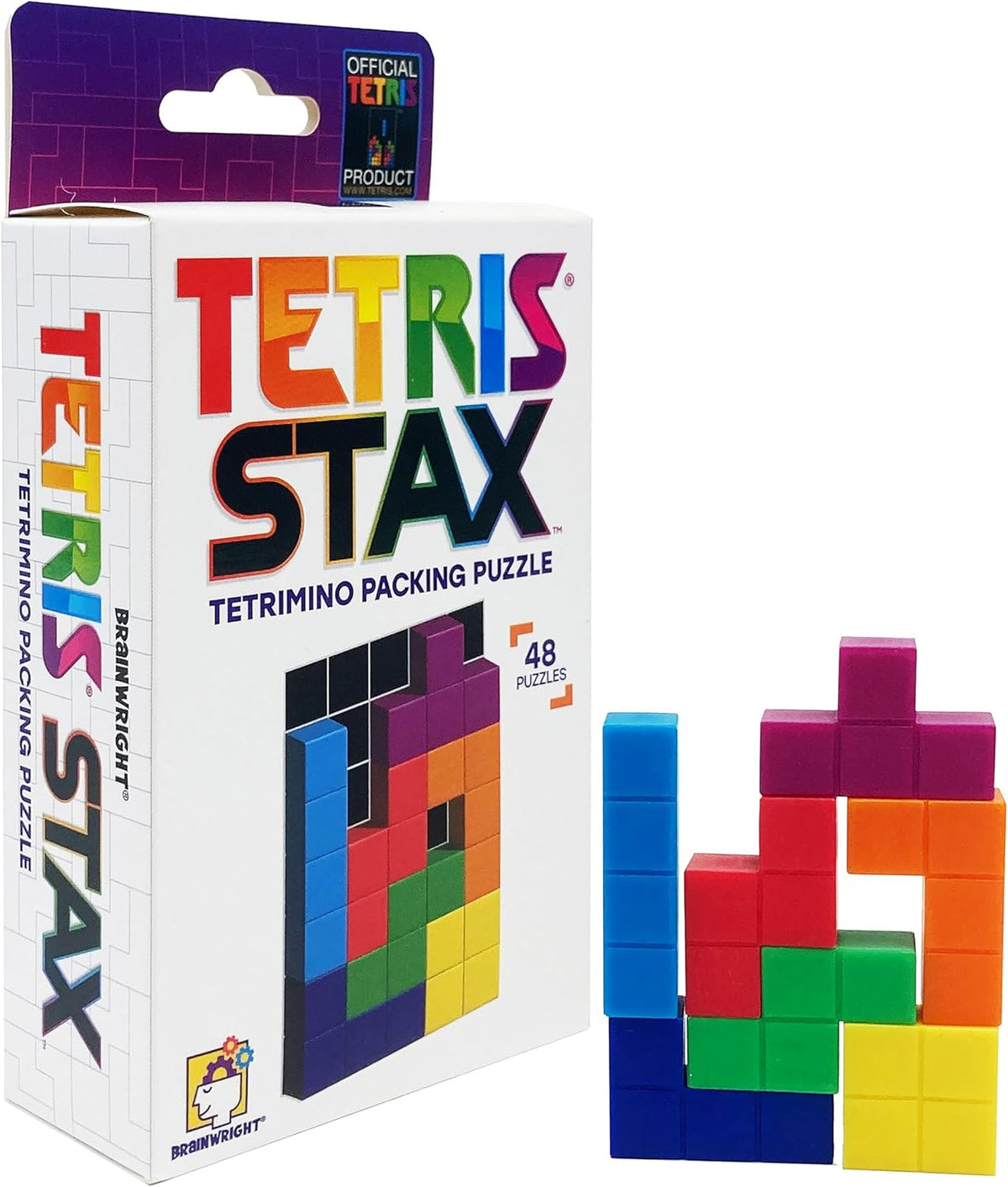 Brainwright Game | Tetris Stax — Delightful Rainglow