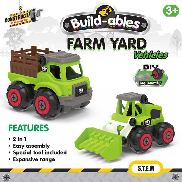 Build-ables Farm Yard Vehicles 2 in 1