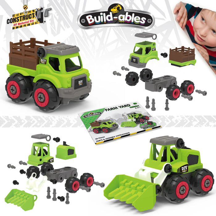 Build-ables Farm Yard Vehicles 2 in 1