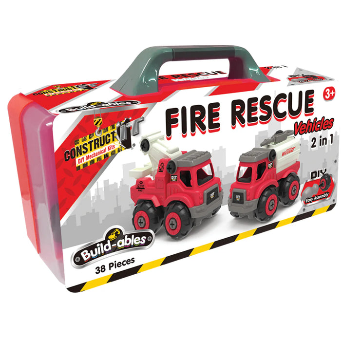Build-ables Fire Rescue Vehicles 2 in 1