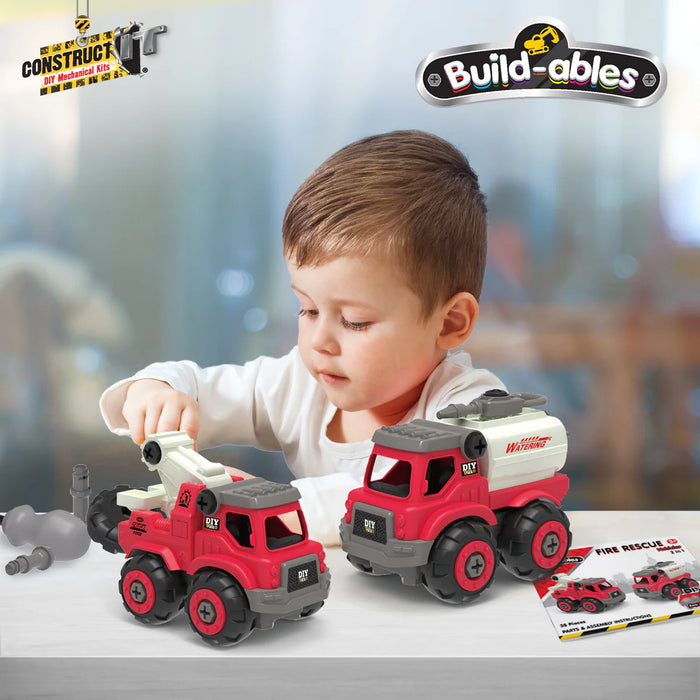 Build-ables Fire Rescue Vehicles 2 in 1