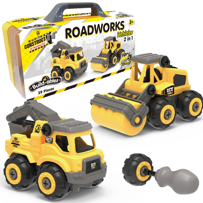 Build-ables Roadworks Vehicles 2 in 1