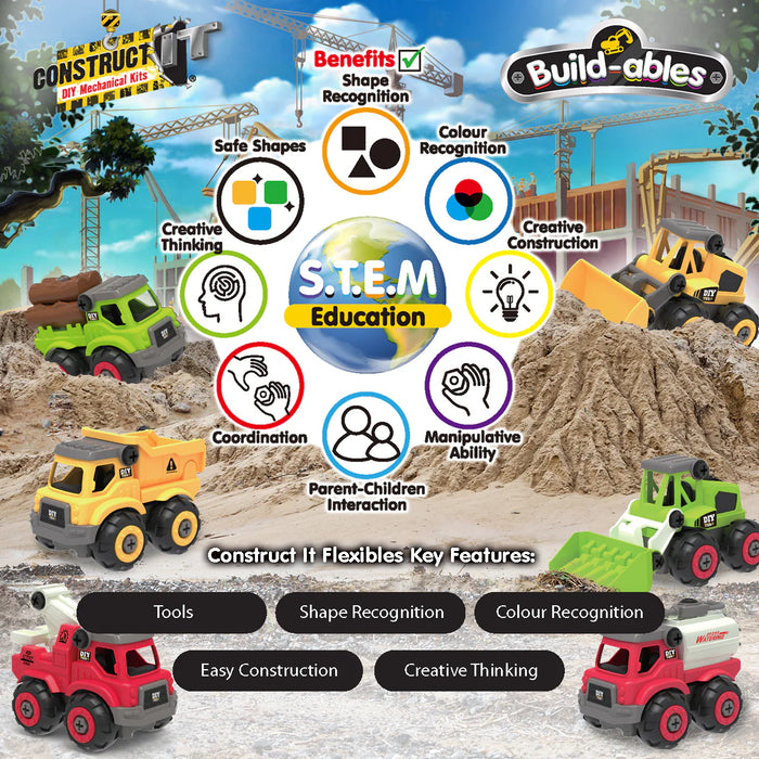 Build-ables Roadworks Vehicles 2 in 1