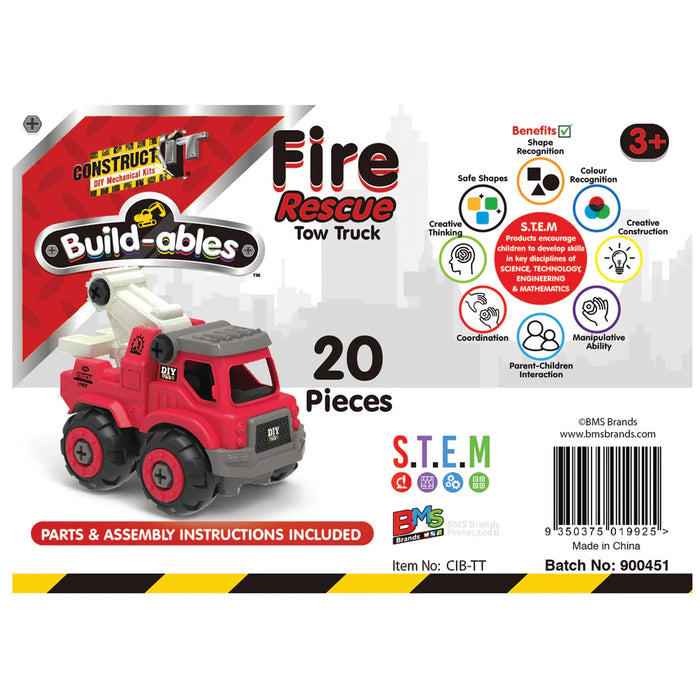 Build-ables Fire Rescue Tow Truck