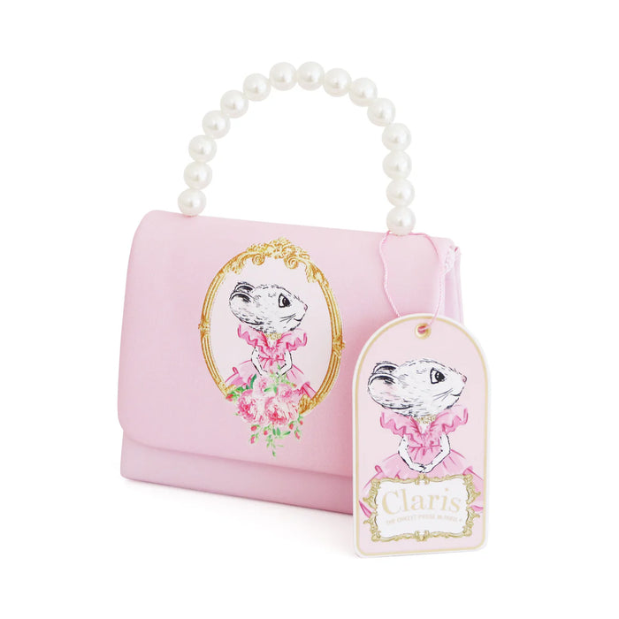 Pink Poppy | Handbag / Shoulder Bag | Claris: The Chicest Mouse In Paris™ Fashion Print