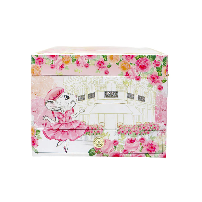 Pink Poppy | Musical Jewellery Box | Claris the Chicest Mouse in Paris