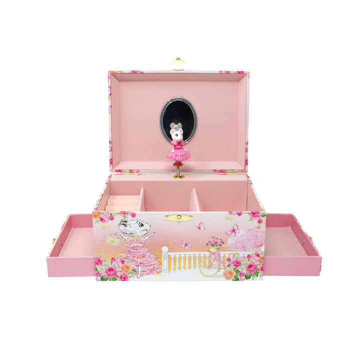 Pink Poppy | Musical Jewellery Box | Claris the Chicest Mouse in Paris