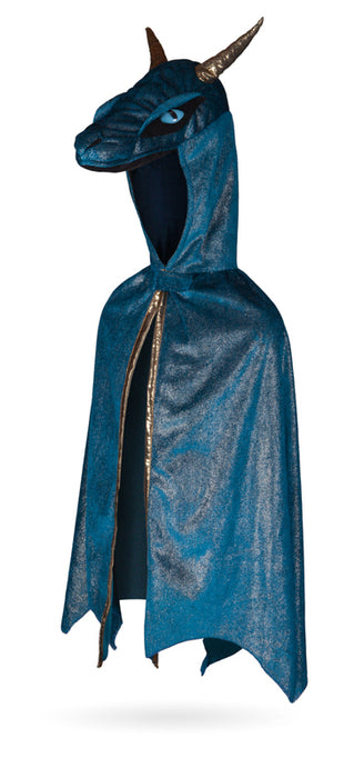 Cape | Teal & Gold Starry Night Dragon