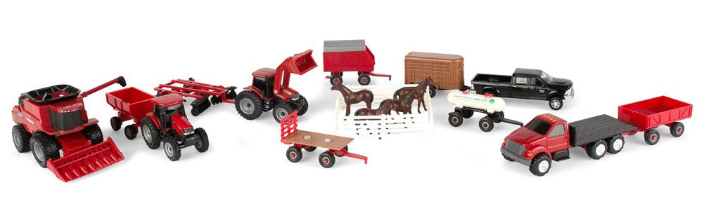 Case IH Tractor 20 Piece Farm Toy Playset