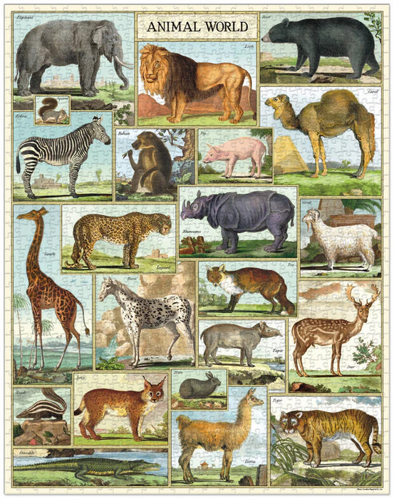 Cavallini 1000 Pc Puzzle – Animal World