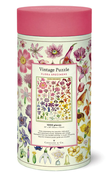 Cavallini 1000 pc Puzzle – Flora Specimens