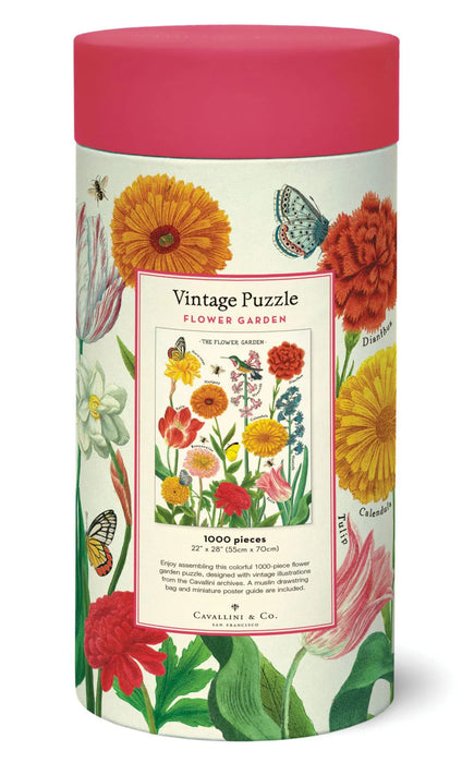 Cavallini 1000 pc Puzzle – Flower Garden