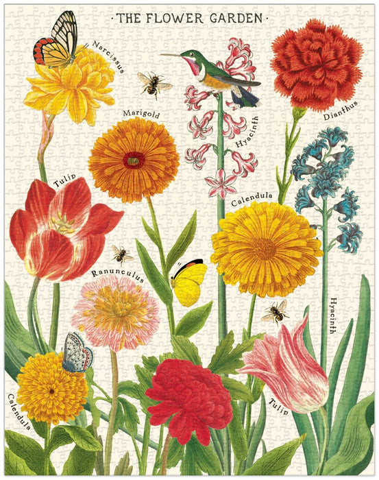 Cavallini 1000 pc Puzzle – Flower Garden