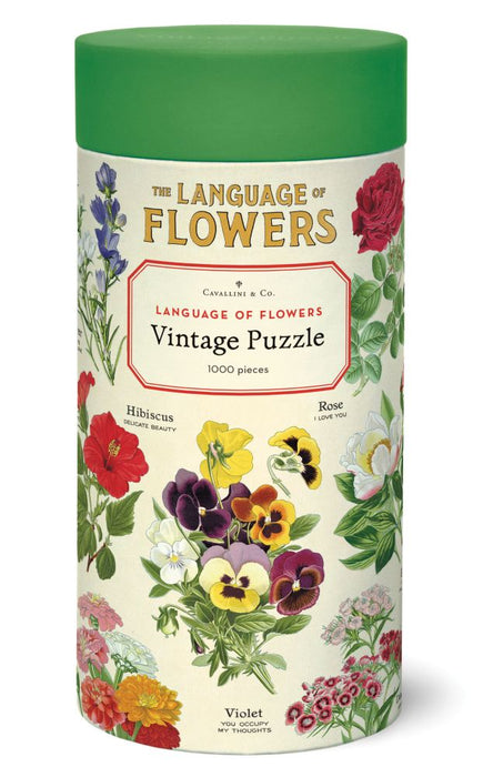 Cavallini 1000 pc Puzzle – Language of Flowers