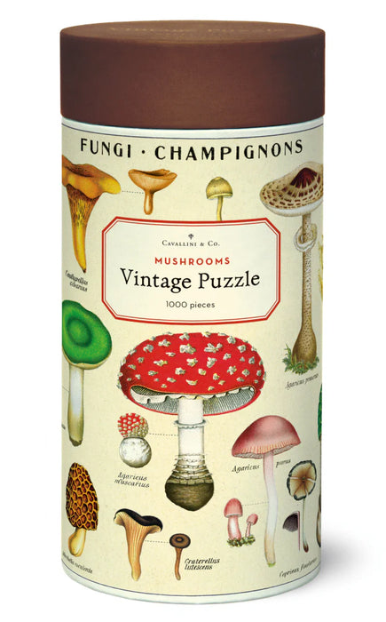 Cavallini 1000 pc Puzzle – Mushrooms