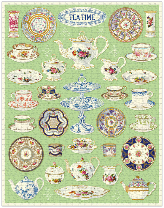Cavallini 1000 pc Puzzle – Tea Time