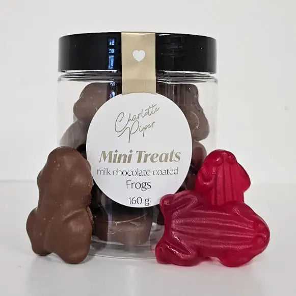 Charlotte Piper | Mini Treats Milk Chocolate Red Frogs 160g
