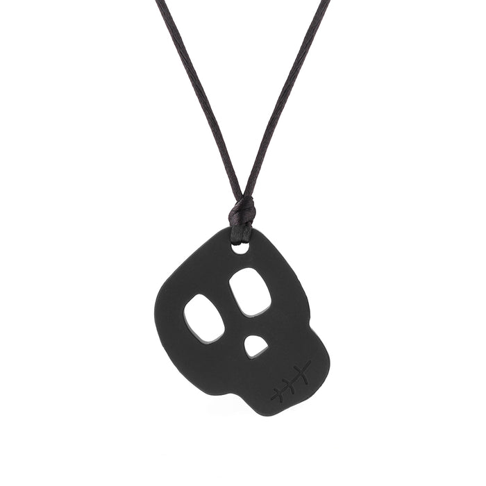 ChewiGem | Chew Pendant | Skull - Black