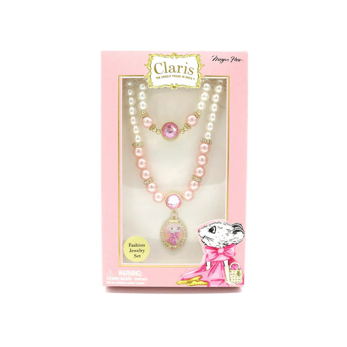 Claris The Chicest Mouse in Paris™ Magnificent Mess Necklace & Bracelet Set