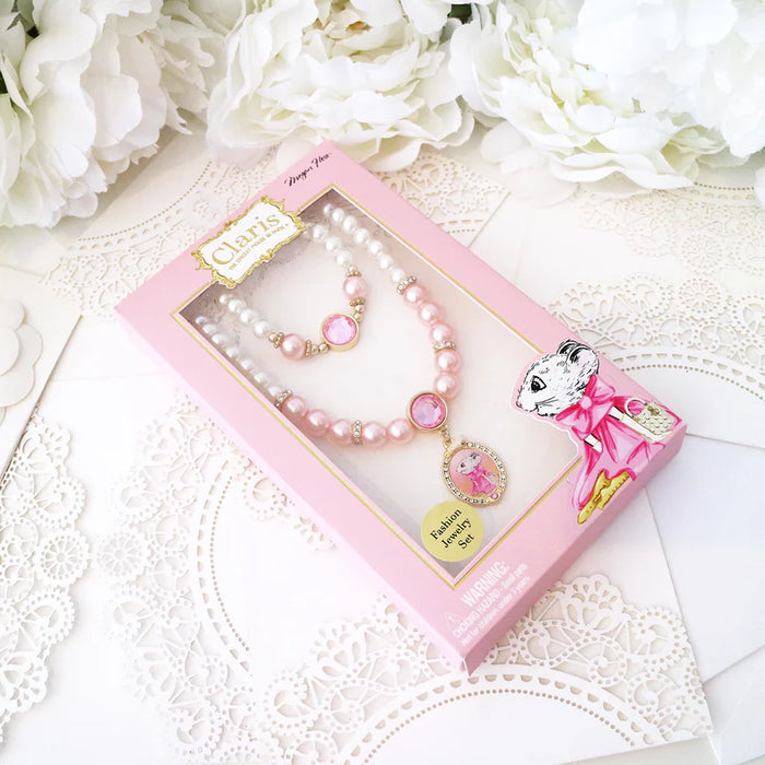 Claris The Chicest Mouse in Paris™ Magnificent Mess Necklace & Bracelet Set