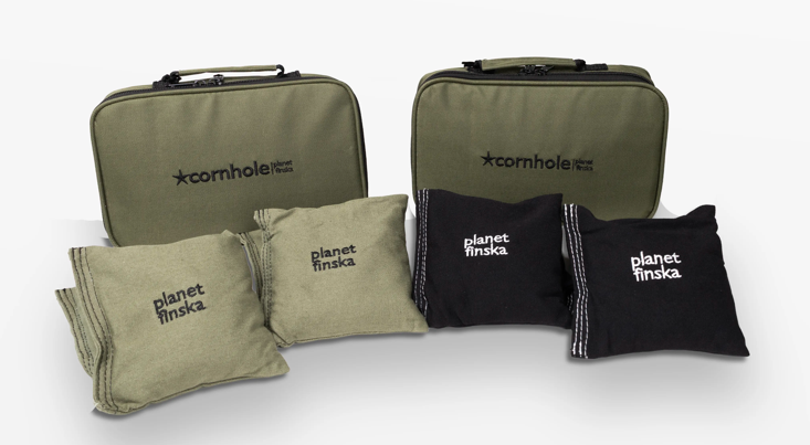 Planet Finska Game | Cornhole Bushman Black - Single Board Set