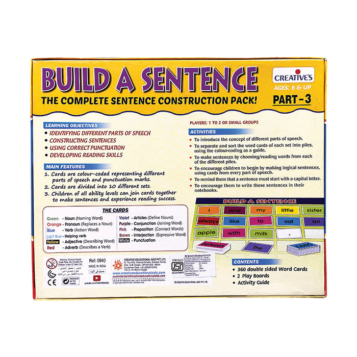 Creatives | Build a Sentence Part 3