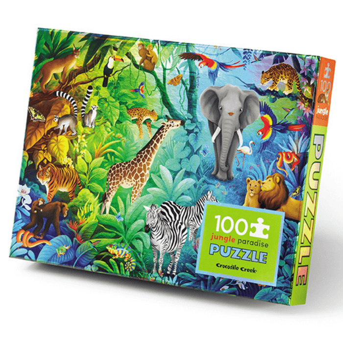 Crocodile Creek | Holographic Puzzle 100 pc - Jungle Paradise