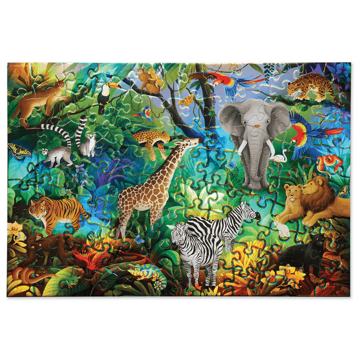 Crocodile Creek | Holographic Puzzle 100 pc - Jungle Paradise